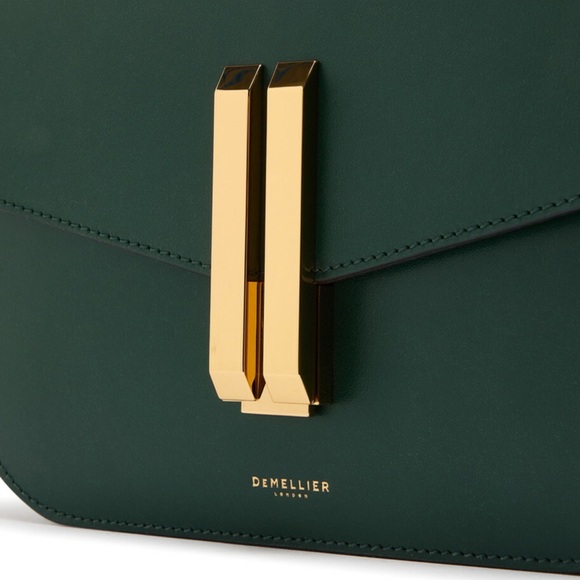 DeMellier AUTHENTIC! MEDIUM SIZE, NOT SMALL! Forest Green Crossbody/Shoulder Bag - Picture 15 of 16